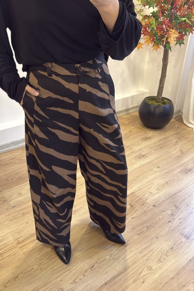 Zebra Desen Pantolon